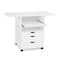 48&#x22; White Expandable Mobile Workstation by Simply Tidy&#xAE;